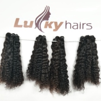 Prix d'usine de gros 100% - Cheveux humains Remy de la meilleure qualité, double trame, cuticules alignées, ondulés naturels, non traités, provenance Inde