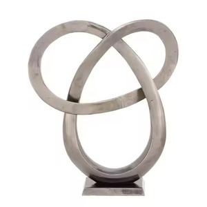 Statue décorative en métal sculptural pour salon, bureau, hall d'hôtel, jardin, intérieur de maison, accent d'ameublement - Product Image 1