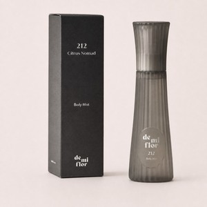 Brume corporelle Demiflo Korean K-Beauty 212 Citrus Nomad 80ml Fabriqué en Corée, flacon de parfum design. - Product Image 2
