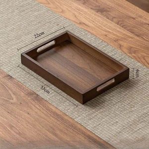 Plateau de service en bois léger mais robuste pour transporter facilement les aliments et les boissons à l'intérieur et à l'extérieur - Product Image 3