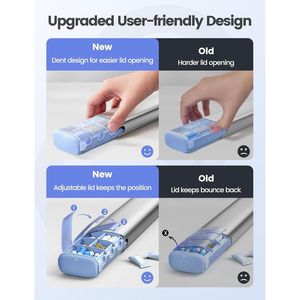 Portapillole Settimanale in Metallo Grande Capacità, Antiumidità con Coperchi Ermetici, Ideale per Viaggi, con Camera Essiccante Integrata - Product Image 4