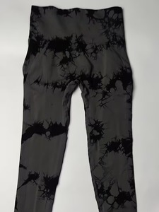 High-Rise Shattered Texture Yoga Pants for Women | Lightweight Seamless Style Gym <b>Tights</b> | Trendy Squat-Proof Gear - Product Image 2