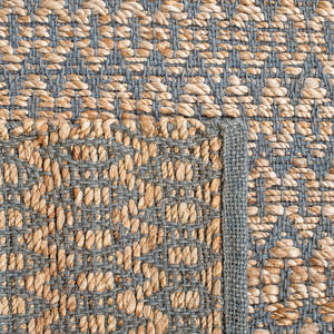 Alfombra Geométrica de Cáñamo Tejida a Mano DreamCraft, Alfombra de Fibra Natural, Herramienta de Telar de Punto de Cruz de Vietnam - Product Image 3