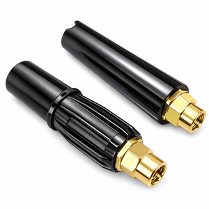 Buse de lance à mousse en laiton pour lavage de voiture, noire avec embout doré, pièces d'équipement de nettoyage - Product Image 1