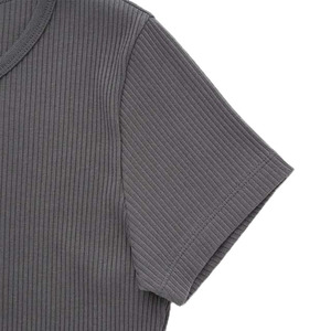 Camiseta Corta para Mujer, Top Corto de Algodón de Secado Rápido, Estilo Casual y Moderno para el Verano - Product Image 6