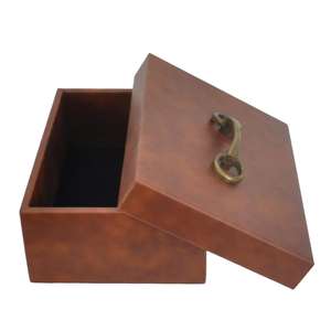 Decorative Antique Box Horse Bit Handle Customizable Luxury Gift Box Eco Friendly Genuine Leather Storage Box & <b>Bins</b> Hot Sell - Product Image 3