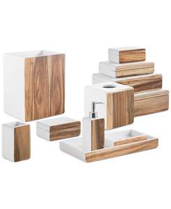 ชุดห้องน้ำไม้ไผ่สำหรับบ้าน/โรงแรมชุดห้องน้ำไม้ - Product Image 1