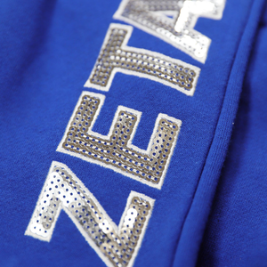 Zeta Phi Beta <b>Sequin</b> Jogger <b>Pants</b> Royal Blue Greek Letter Sweatpants Drawstring Waist Slim Fit Sorority Apparel - Product Image 6