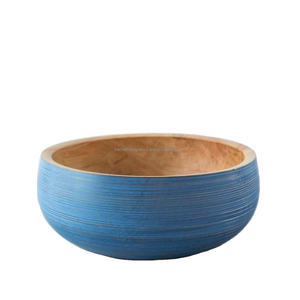 Bol de vaisselle portable Table d'affichage de pièce maîtresse Bols de service en bois pur de qualité supérieure décoratifs à des prix impressionnants - Product Image 5