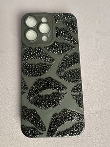 เคสโทรศัพท์ TPU ใสประดับคริสตัลรูปดอกชบาสีชมพูฟ้า งานแฮนด์เมด ป้องกันด้านหลังโทรศัพท์มือถือ - Product Image 4