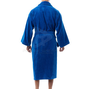 Peignoir en tissu éponge pour homme, luxe quotidien, 100% coton, respirant, tissu moelleux, confortable, collection haut de gamme pour la maison - Product Image 6