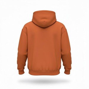 Sweat-shirt à capuche pour homme Rasheed Mfg Co, orange, en molleton de coton, coupe décontractée, avec poche, streetwear, pull-over, poids lourd - Product Image 2