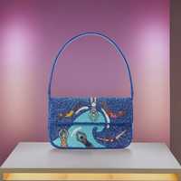 Sac à main de voyage en polyester haut de gamme, style bohème, orné de perles et de sequins à motif floral, à bandoulière unique, taille personnalisée, accessoire B2B Fabriva