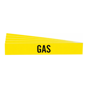 Marcador de Tuberías de Gas Autoadhesivo Brady GAS, Flexible, para Identificación de Tuberías de Gas Industriales - Product Image 2