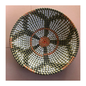 Panier mural en jonc de mer naturel fait main, tissé, décoratif, accessoire d'intérieur écologique, décoration murale pour hôtel, complexe hôtelier, restaurant - Product Image 1