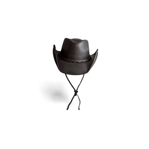 Sombrero de Vaquero de Cuero Genuino Vintage Personalizado, Sombrero de Cuero Real Hecho a Mano de Primera Calidad, Estilo Outback Cattleman Bush - Product Image 2