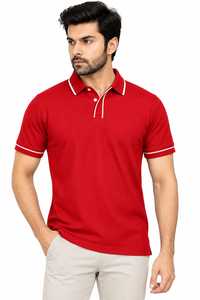 Chemise à manches courtes noire pour homme avec bordure blanche contrastante 100% coton décontractée d'été à col boutonné - Product Image 6
