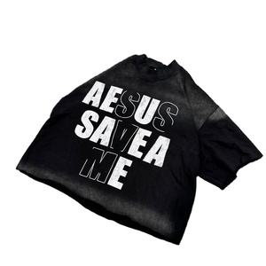 เสื้อยืดผ้าฝ้ายฟอกกรดแบบวินเทจสำหรับผู้ชายเสื้อยืดโอเวอร์ไซส์พิมพ์ลายทั้งตัว300gsm งาน OEM ตามสั่ง100% - Product Image 3