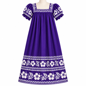 Vestidos Mumu con Estampado Floral y Tribal, Antiarrugas, Transpirables, Hermosos y Cómodos, con Cintura Ajustada - Product Image 4