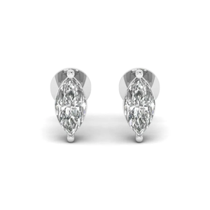 AJRETAIL Pendientes de tuerca modernos para mujer, con incrustaciones de oro de 14 quilates, 1.5 quilates, color F, claridad VS1, certificados por IGI - Product Image 2