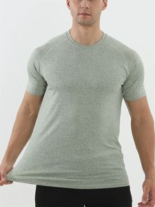 Nouveau T-shirt de course pour homme, écologique, col rond, manches courtes, coupe classique, 220g, séchage rapide, respirant, anti-UV, anti-boulochage - Product Image 1