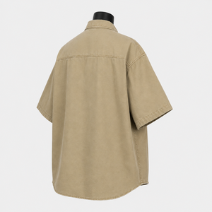 Camisa de Mezclilla Personalizada para Hombre, Estilo Casual Otoñal, Talla Grande, con Botones a Presión, Fabricante de Ropa Ecológica ODM - Product Image 4