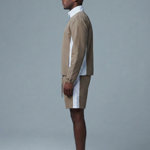 Ensemble coupe-vent 2 pièces de qualité supérieure, personnalisé, avec short, 100% nylon, coupe-vent, style streetwear, grandes tailles - Product Image 2