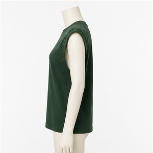 Camiseta clásica de algodón con cuello redondo y manga corta para mujer - Product Image 3