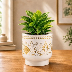 Macetas Decorativas Resistentes y Ecológicas con Recubrimiento de Polvo de Hierro para Centros de Jardinería y Tiendas Minoristas - Product Image 2