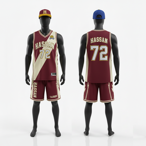 Uniforme de basket-ball pour homme en maille polyester respirante GSM de qualité supérieure, bleu royal, jaune, avec panneau latéral éclairé et logo en twill. - Product Image 4