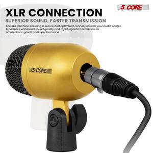 Kit de Micrófonos Profesionales de Condensador Cardioide XLR de 5 Núcleos para Conga, Snare y Tom - Product Image 6