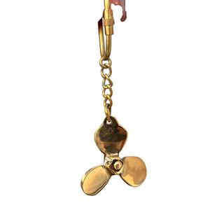 Llavero de latón con hélice, estilo antiguo, acabado dorado, superventas 2026, a la venta por exportadores - Product Image 5