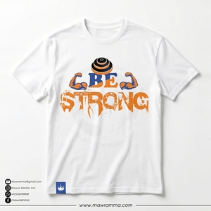 Camiseta Deportiva Personalizada para Hombre, Camiseta de Algodón Blanca para Gimnasio, Ropa de Entrenamiento de Fisicoculturismo, Camiseta de Manga Corta con Estampado Gráfico Be Strong - Product Image 3