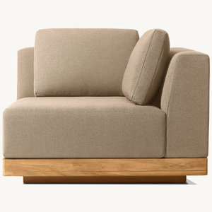 เฟอร์นิเจอร์โซฟาทำจากไม้สักพร้อมโฟมนุ่มและยืดหยุ่น มาพร้อมเบาะรองนั่งเพื่อความสวยงามภายในบ้าน - Product Image 6