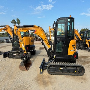 Mini-excavatrice Sany : équipement de construction compact et fiable pour les travaux de terrassement, de fondations, d'aménagement paysager et d'excavation générale. - Product Image 3