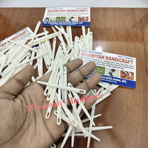 Premium Natural Small Buffalo Bone Crochet Needle Carved Tapered Tool for Yarn Weaving Knitting and Craft Projects at best price - Product Image 4