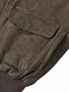 เสื้อแจ็คเก็ตนักบิน A-2 ของกองทัพอากาศสำหรับผู้ชาย - Product Image 2