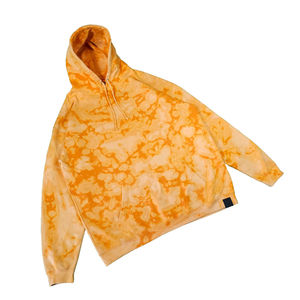 Glory Trendy Unisex Bright Tie Dye <b>Hoodie</b> in <b>Orange</b> Shades Pullover Sweatshirt with Hood & Pocket Ideal for Streetwear Fashion - Product Image 1