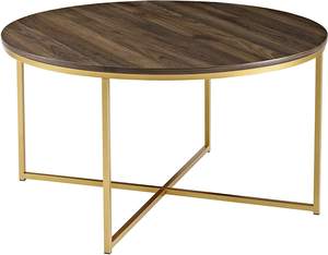 Juego de Mesa de Centro Redonda de Hierro con Tapa Metálica, Mesa de Centro Moderna para Sala de Estar, Muebles de Decoración para el Hogar de Lujo Ecológicos - Product Image 6
