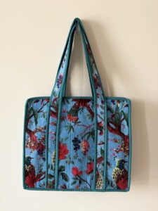 Sac fourre-tout unisexe de luxe en velours matelassé, style bohème, grande capacité, sac à bandoulière vintage, fermeture éclair, chaînes, hiver - Product Image 3