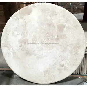 Table console/table basse ronde moderne de luxe avec base en fer finition dorée, vente en gros Zahid Exports - Product Image 2