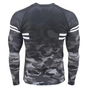 Custom Logo Mens Rash Guard Compression Sports T Shirt For Gym Fitness Training Running Workout <b>Surfing</b> And Outdoor Sports - Product Image 3