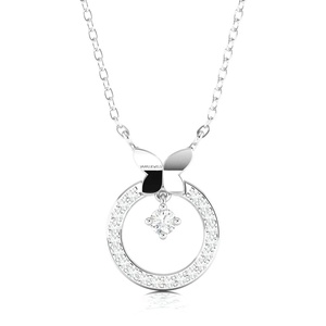 Colgante de Mariposa con Diamante Cultivado en Laboratorio, Oro de 10K, 14K, 18K, Plata de Ley 925, 935, Joyería Fina - Product Image 2