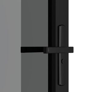 Porte dalle en verre et aluminium ESG noir 32.7 \ "X 79.3 \" Porte dalle intérieure - Product Image 5