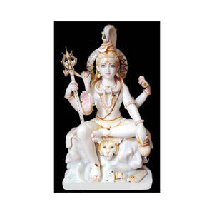 รูปปั้นพระศิวท์พร้อมพระแม่ปารวตี ทำจากหินอ่อนสีขาว ดีไซน์สวยงาม คุณภาพเยี่ยม เหมาะสำหรับการบูชาในสำนักงานและวัด - Product Image 6