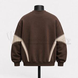 Sudadera Personalizada para Hombre, Cuello Redondo, Felpa, Estilo Urbano, Color Block, Fabricante, Venta al Por Mayor - Product Image 2