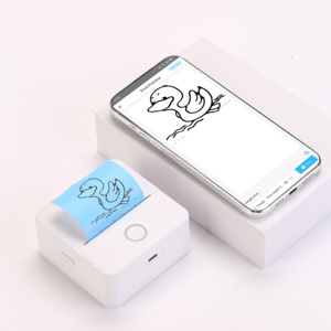 Mini dễ thương Kid của xách tay máy in nhiệt hỗ trợ USB Bluetooth với bột hỗ trợ hình ảnh - Product Image 3