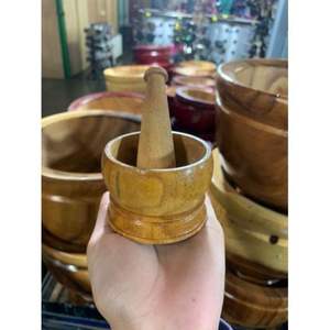 ครกไม้มะม่วงทำมือ เครื่องบดสมุนไพรธรรมชาติ - Product Image 6