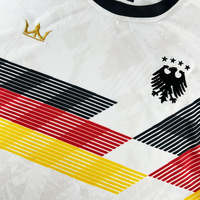 Maillot de football personnalisé de haute qualité pour adultes, imprimé avec l'équipe nationale allemande, léger, respirant, séchage rapide, en spandex/polyester