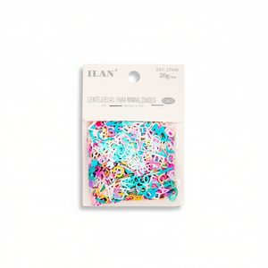 Paillettes a forma di lettera ILAN 20g per lavori artigianali - Product Image 1